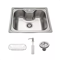 Comprar Cuba Pia Cozinha Gourmet Aço Inox 50x40 Tubrax C/ Acessórios