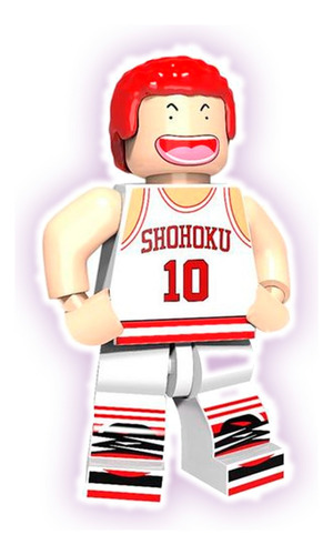 Minifiguras Anime Slam Dunk Hanamichi Sakuragi Os Gamer 