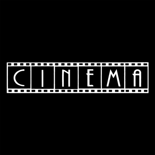 Adesivo De Parede 13x60cm - Cinema Letreiro Vintage Cinema