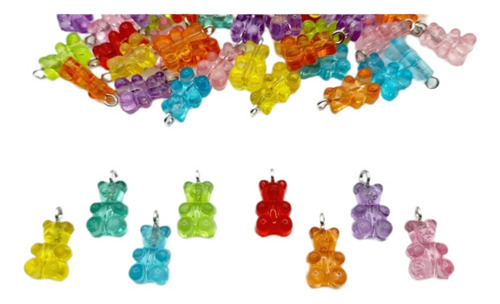 Dije Osito Panditas Acrílico Para Pulseras Bisutería 50 Pzs.