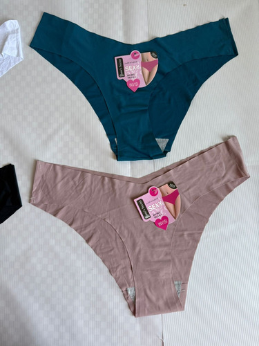Paquete De 4 Calzones Sin Costura Para Mujer Bikini Comodo