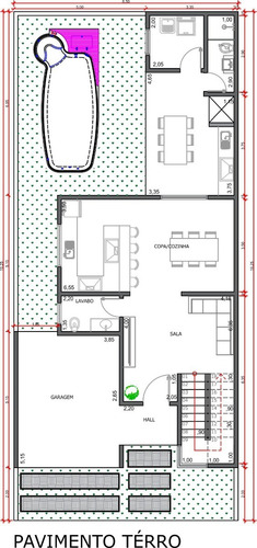 Imagem 4 de 7 de Planta De Casa 3 Quartos - Projeto Arquitetônico Completo