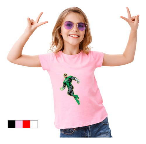 Playera Para Niño Y Niña Color Linternaa Verdee #5