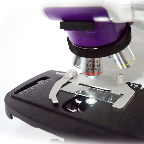 Microscópio Binocular 1000x Ótica Infinita Planacromatic Led