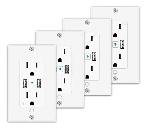 Toma De Corriente Usb Inteligente En La Pared, Toma De Corr.