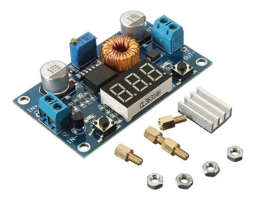 Regulador De Tensão Dc/dc 5 Amp. Com Voltímetro Xl4015