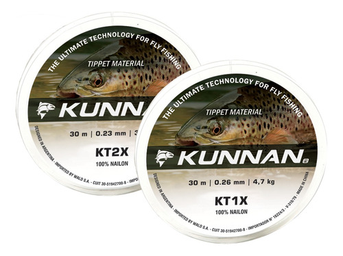 Rollo 30m Tippet Kunnan Pesca Con Mosca Fly Fishing Medidas