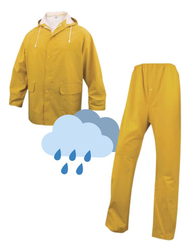 Traje De Lluvia 304 Amarillo Talle L - Xl