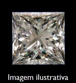 Diamante 0.63ct - Cor H - Si2 - Lap. Carré - Certificado