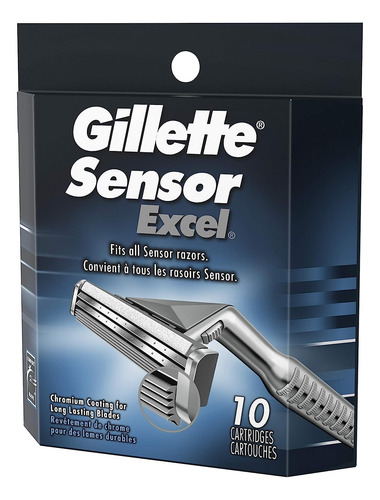 Recambios Para Cuchillas De Afeitar Gillette Sensor Excel Pa