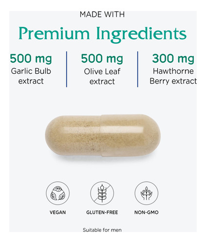 Suplemento Vitanica Vasoblend Cardiovascular Support 180 Cáp