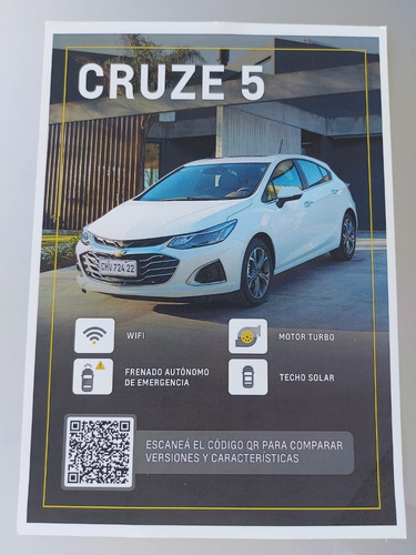 Imagen 11 de 12 de Chevrolet Cruze 5p 1.4t Rs At