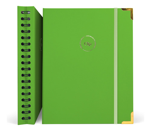 Cuaderno Premium Argollado 7 Materias Verde Manzana