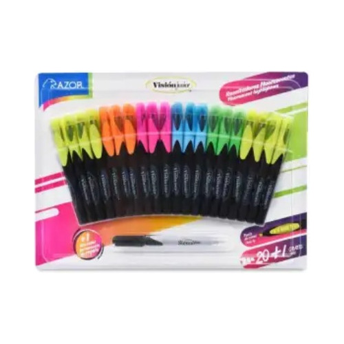 Resaltador Azor Visión Jr Multicolor 40 Pzas