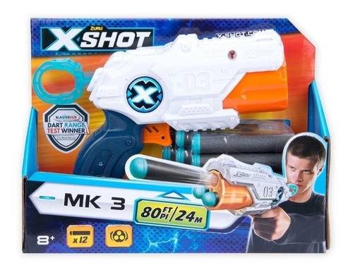 Imagen 4 de 6 de Pistola Revolver X-shot Mk 3 Excel Lanza Dardos Original