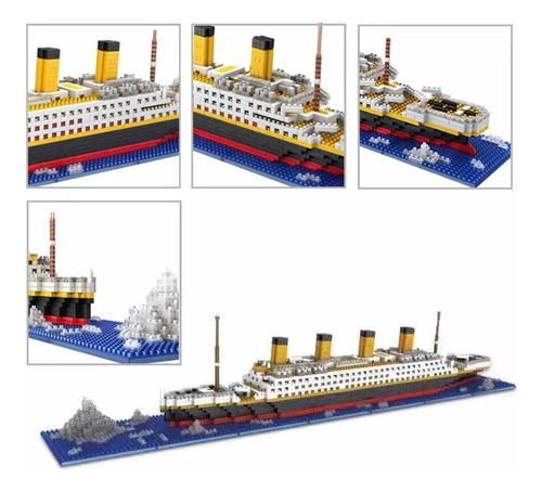Elaicree Titanic Ship Micro Mini Juego De Bloques De Constru
