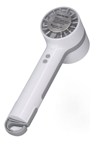 Ventilador Portátil Blanco Y Blanco Recargable Por Usb
