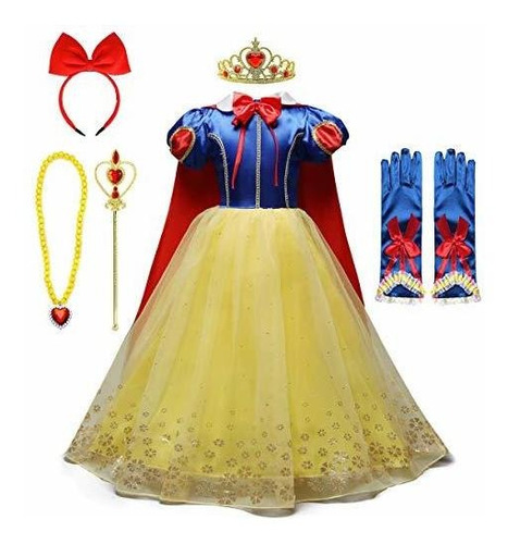 Fmyfwy Disfraz De Princesa Blancanieves Para Niñas Carnaval 