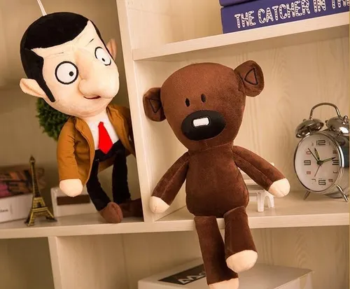 Kit Pel cia Boneco Mr Bean Urso Teddy Ted Pronta Entrega