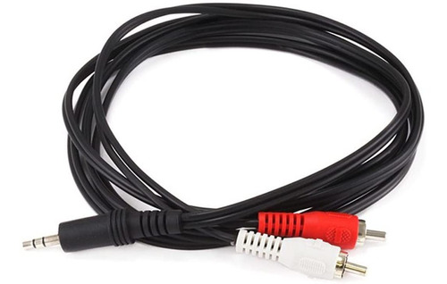 Cable De Audio De 3,5 Mm A Dual Rca, Negro/audio