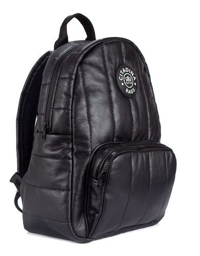 Imagen 3 de 7 de Mochila Morral Mujer Citadina Urbana Metalizada Impermeable