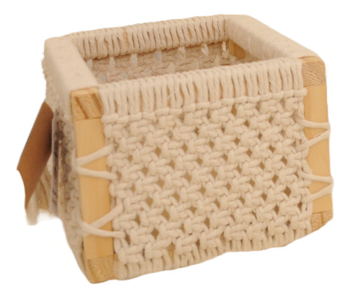 Cajón De Madera Y Crochet