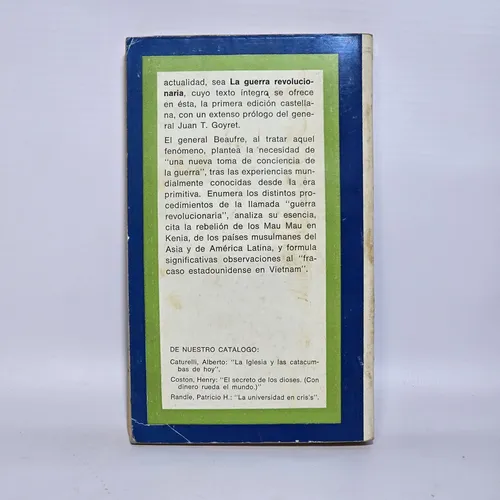 Antiguo Libro La Guerra Revolucionaria Baufre Ro 2428 (Usado)
