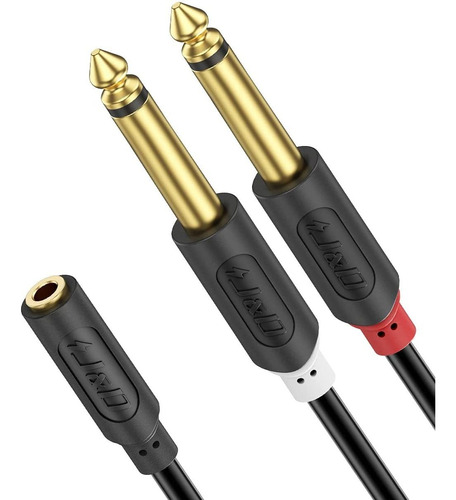Cable Conexion Audio 3,5mm Hembra A 2 Ts 1/4  | 4,5m