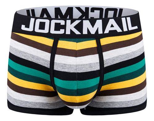 Calzoncillos Jockmail De Algodón Con Rayas Arcoíris Para Hom