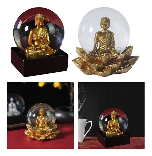 2x Estatua De Buda Figuritas Brillantes Escultura Yoga