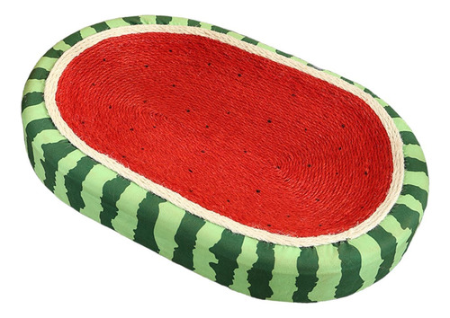 Cama Rascadora Para Gatos, Ovalada, Cuenco Rascador Sandía