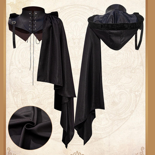 Knight Cape Cosplay Estilo Retro Chal Para Recreación