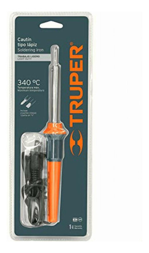 Truper Cau-60, Cautín Tipo Lápiz De 60 Watts, Punta De Cobre
