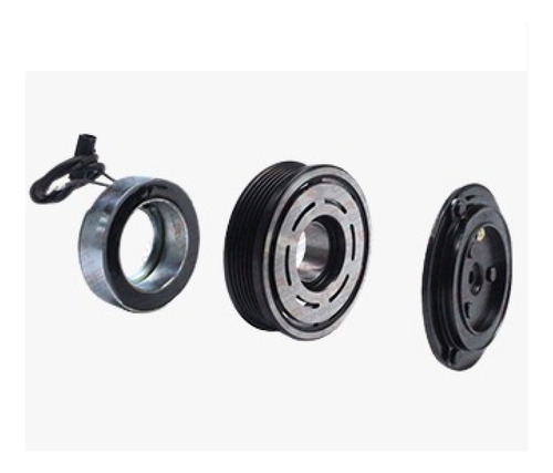 Kit Polia Bobina Platô Gol G4 Compressor Delphi Cs10045