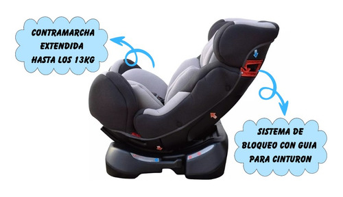 Imagen 4 de 9 de Butaca Bebe Infantil Para Auto Mega Baby Ayrton 0 A 25kg