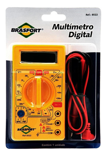 Multimetro Digital Brasfort Profissional  8522