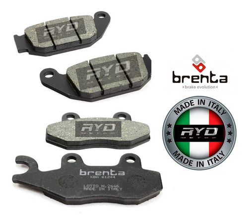 Imagen 1 de 5 de Set Pastillas Freno Honda Cb 190 R Brenta Ryd Motos