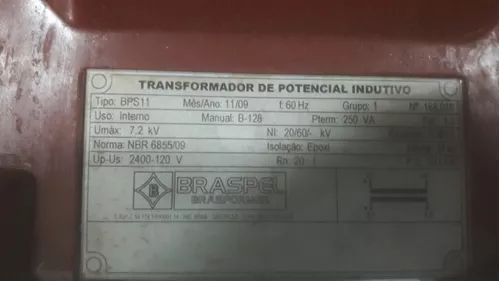 Transformador De Potencial Indutivo Braspel 2400-120 V