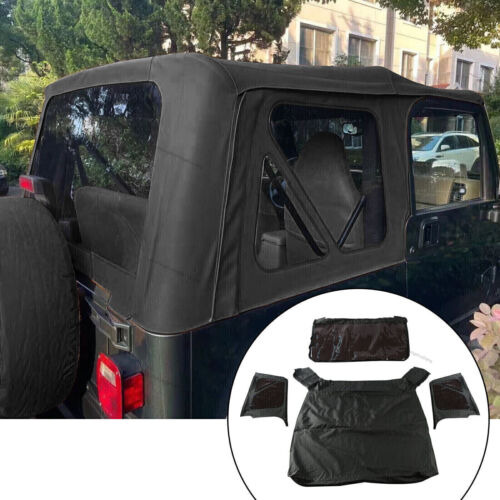 Waterproof Vinyl Soft Top Fits 97-06  Jeep Wrangler Repl Yyc