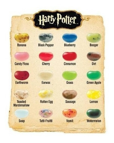 Imagen 2 de 2 de Dulces Bertie Botts Harry Potter Grageas Frijol Jelly Belly