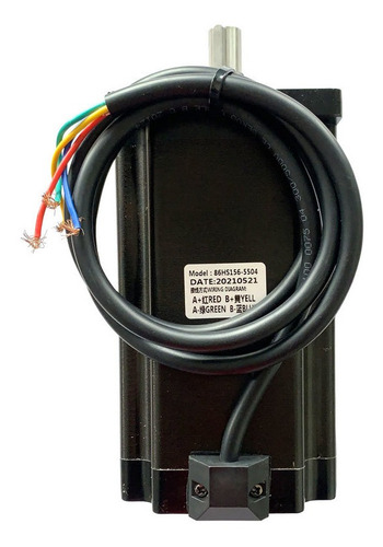 Imagem 2 de 8 de Motor De Passo Nema 34 120kgf.cm 5,5 Amp - Pronta Entrega