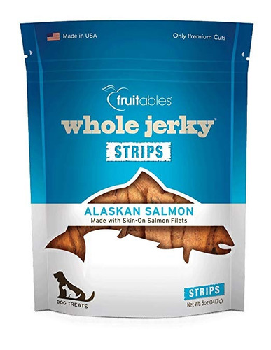 Fruitables 5 Onza Whole Jerky Salmón De Alaska Trata De Perr