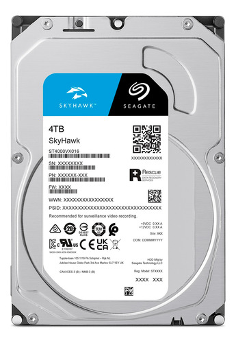 Disco Duro Interno Seagate Skyhawk 4tb 3.5 Pc/dvr Vigilancia