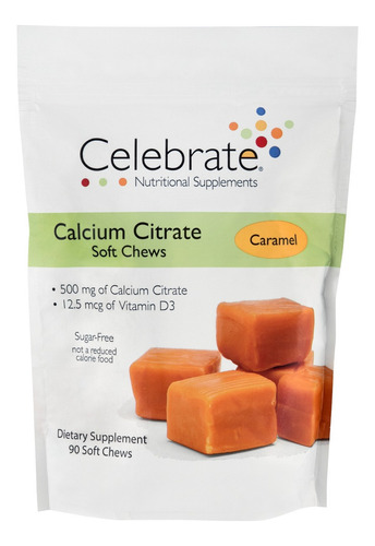 Celebrate Calcio Soft Chew Caramelo 90 Comp Masticables