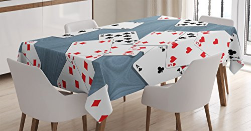 Ambesonne Casino Tablecloth, Fondo Abstracto Con W9gp5