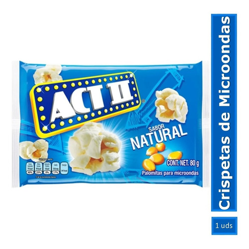 Crispetas Para Microondas Actii Natural X 1 Ud.