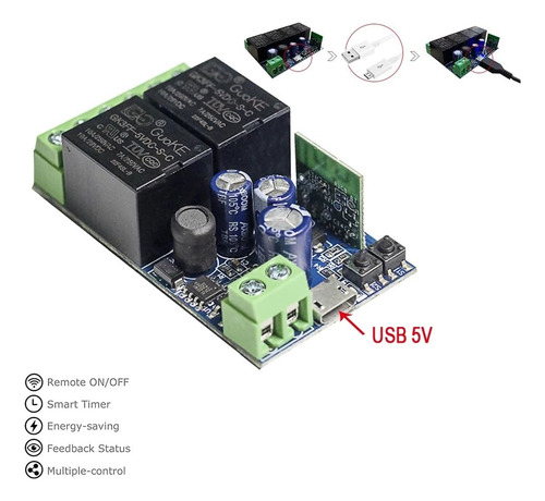 Ewelink - Módulo De Relé Inteligente Inalámbrico Wifi 5v/12v