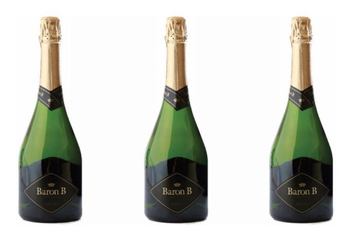 Champagne Baron B Extra Brut 750ml Original Fullescabio X3