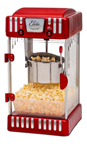 Imagen 1 de 3 de Máquina De Palomitas Elite Vintage Nueva Envió Gratis Roja