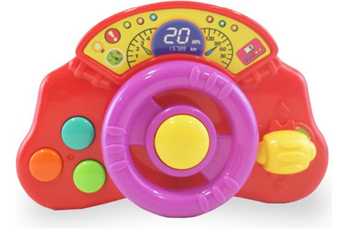 Mini Tablero Musical Con Volante Ok Baby Sonidos De Auto +6m